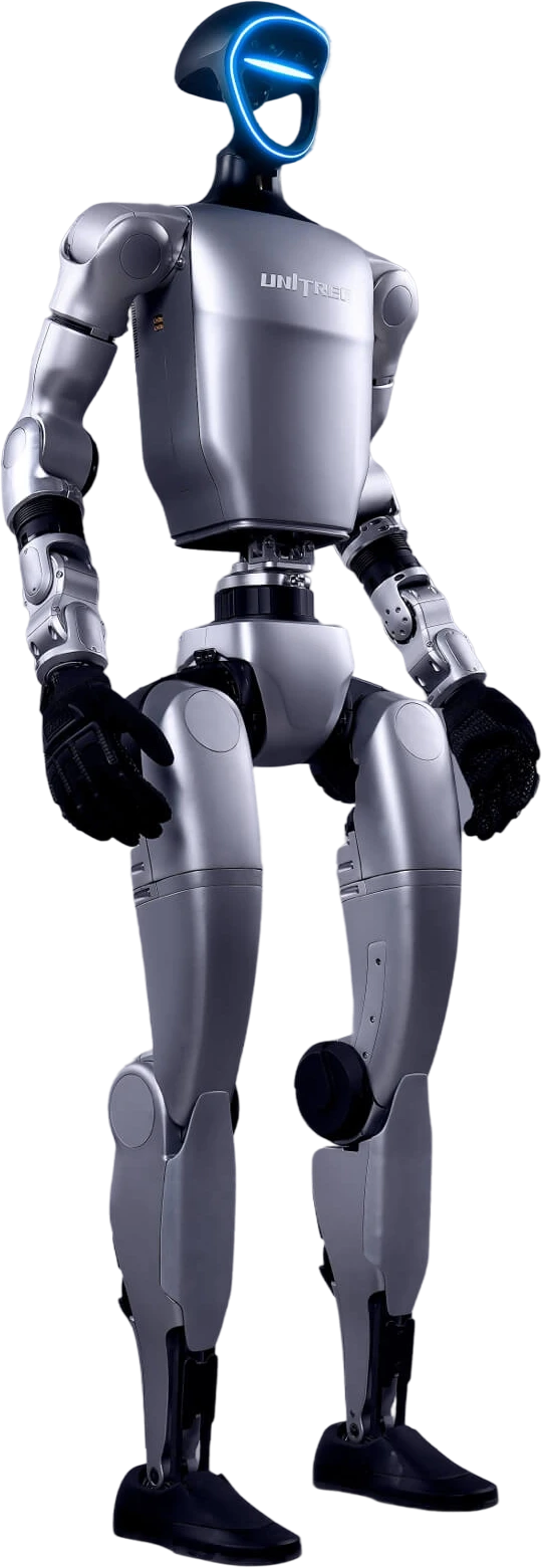 Unitree G1 humanoid robot standing at full height